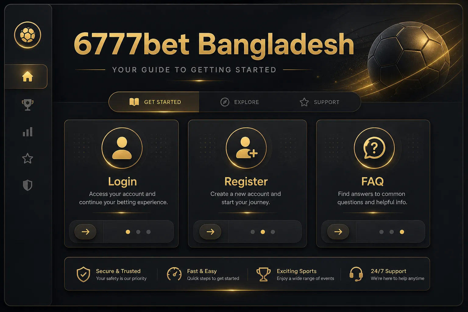 6777bet Bangladesh online casino brand guide module